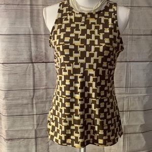 Banana Republic size small lined women’s sleeveless blouse.